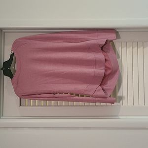 Light weight knit top, rose color, good used condition